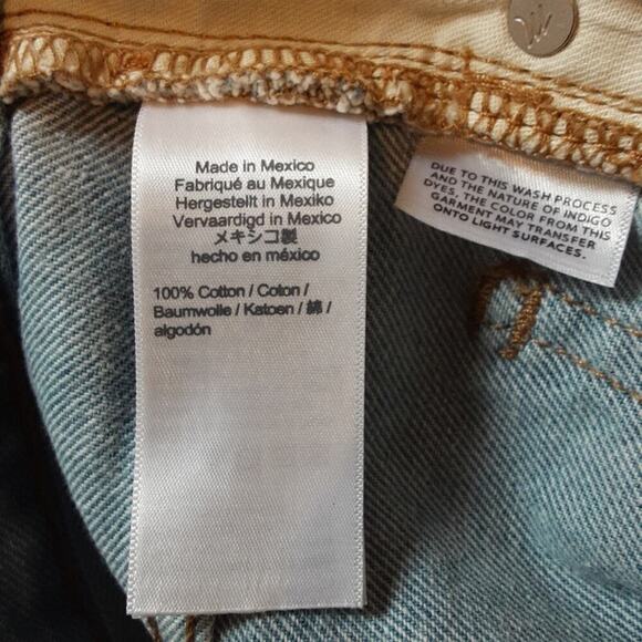 Madewell The Perfect Jean Short Raw Hem Light Wash High Rise 27 - Picture 9 of 15